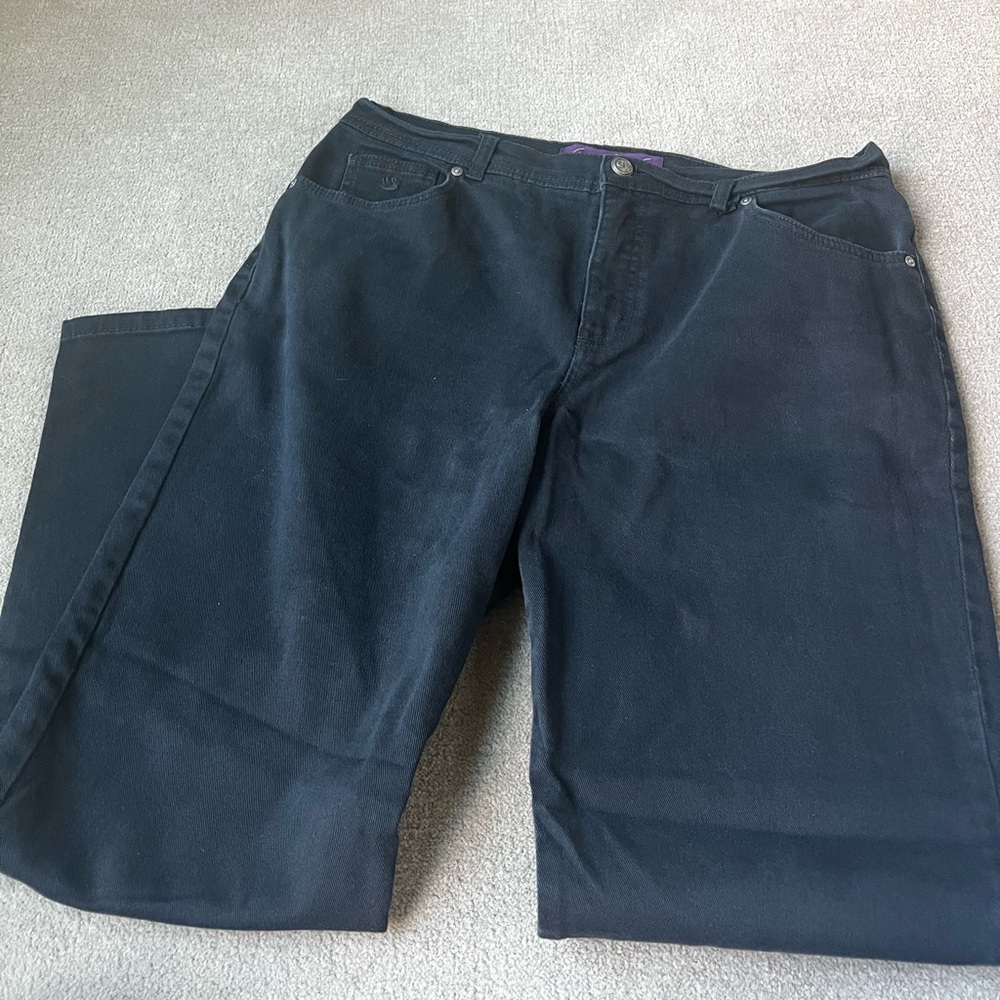 Gloria Vanderbilt Black Jeans - Size 14